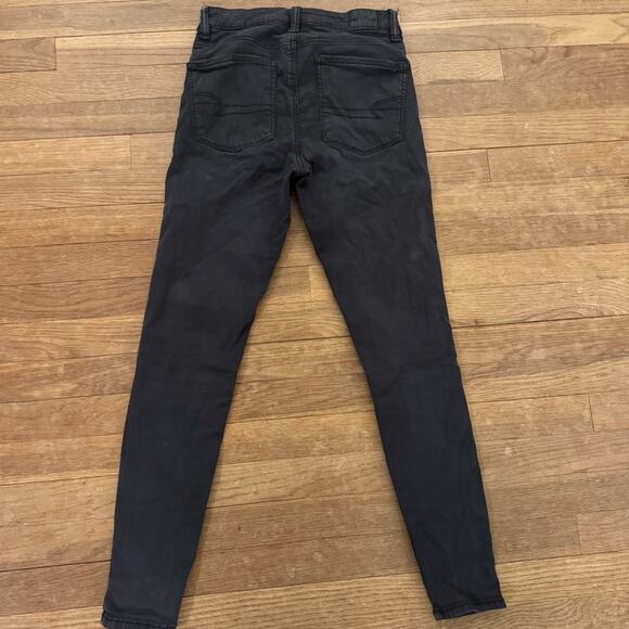 American Eagle next level stretch black high-rise jeggings size 2
 b21 - Picture 4 of 4